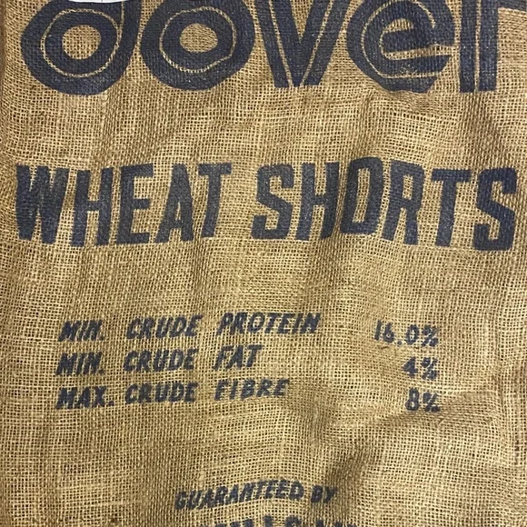 Vintage Dover Wheat Shorts Burlap Sack - Picture 5 of 7
